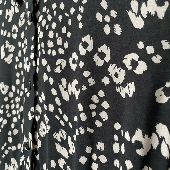 ZARA - The Miranda Dress -  Cheetah Print Button Down Dress Size Medium - Picture 5 of 11